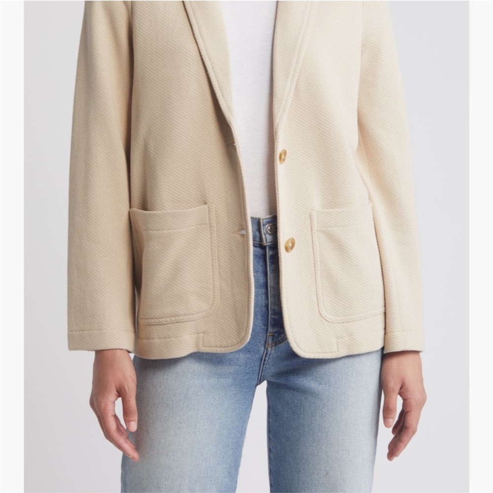 Caslon Beige Knit Sweater, Size L